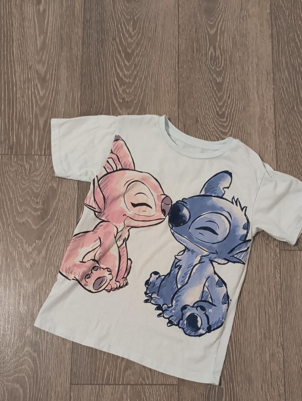 Stitch And Angel Disney Girls Graphic T Shirt 6/6X
